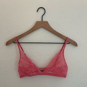 GAP Body Bright Pink Sheer Bralette | Small